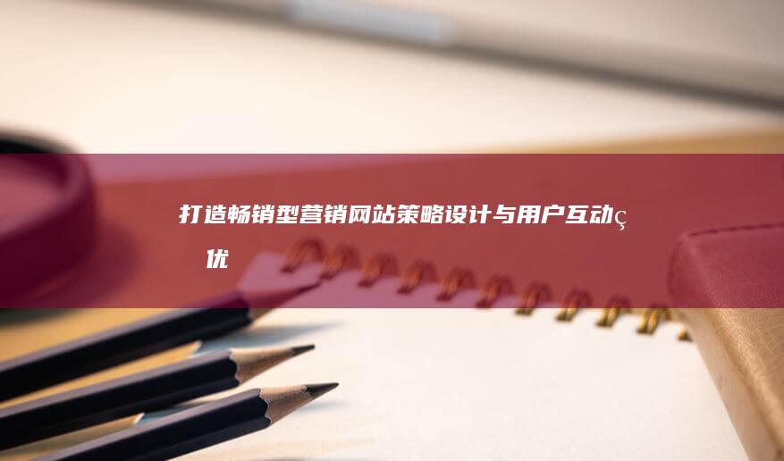 打造畅销型营销网站：策略、设计与用户互动的优化